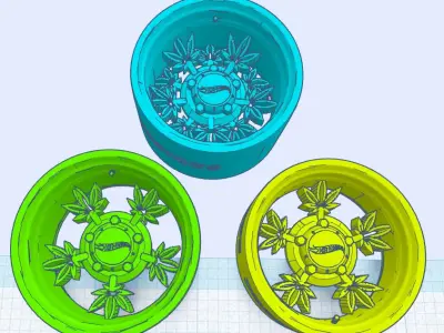 Weed Rims 3D print model