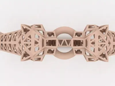 Panther Bracelet 0050 3D print model