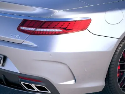 Mercedes S63 AMG Cabriolet 2018 3D model