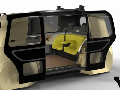 Volkswagen Sedric HQ interior  3D model