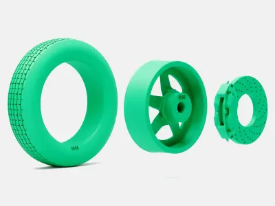 15x5 Weld S71 Wheel MT ET Front Tire 3D print model