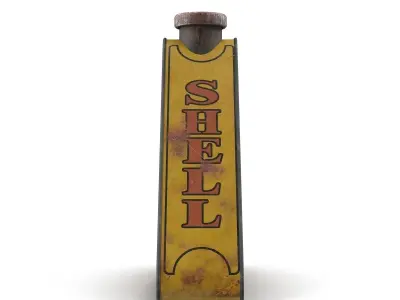 Vintage canister Low-poly 3D model