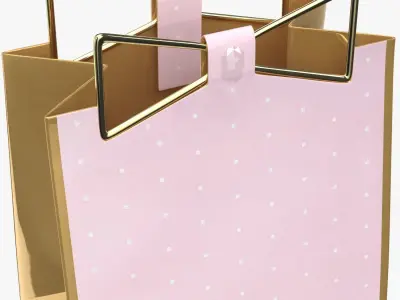 Hallmark Signature 7 Medium Gift Bag 3D model