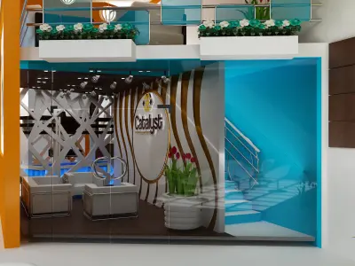 Booth Exhibition Stand a329 3D model