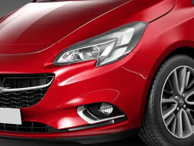 Opel Corsa 3-door 2015 3D model