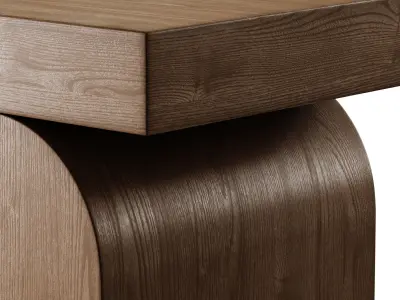 Henley elm coffe table 3D model