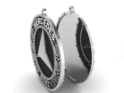 Mercedes Gents Pendant  3D print model