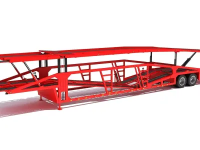 Car Carrier Trailer 3D model