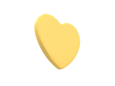 Twitter Heart Emoji v1 003 Low-poly 3D model