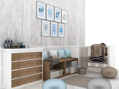 Baby boy room 3D model