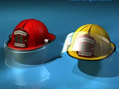 Firemen helmet 3D model