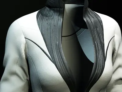 luxurious coat Low-poly 3D model