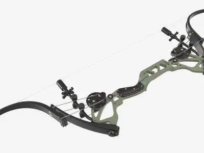 Compound lever action bow 3D model