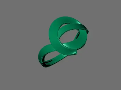 Plain Ring Women Ready STL 3DM Models Womens Rings 3D models 3D print model 34