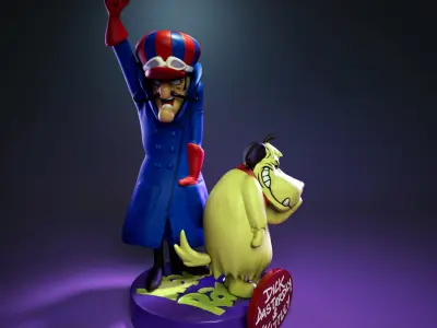 Dick Dastardly And Muttley - The Wacky Races 3D print model