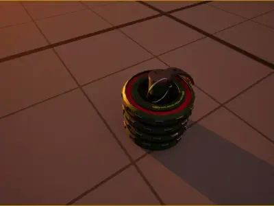 Grenade Low-poly 3D model