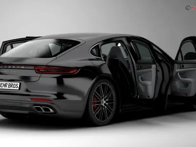 Porsche Panamera Turbo 2017 3D model