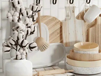 kitchen accessories VOL 104 3D model