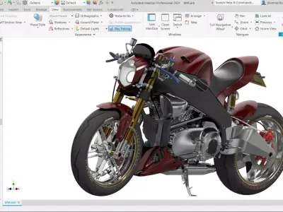 Motorcycle for video game projects and others 3D model