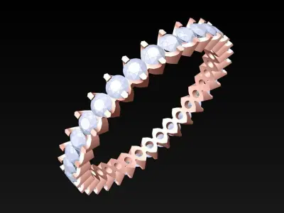 Diamond Ring - Womens Rings - N3494 Free 3D print model