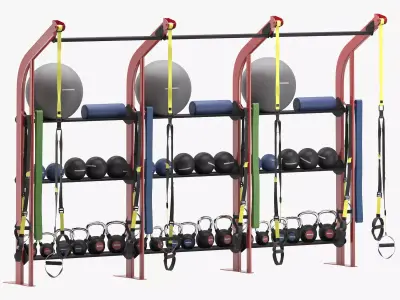 Gym LIFEFITNESS S2 - CORE 3D model