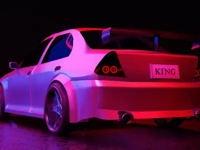 Mitsubishi Motors Lancer Evo 6 Model 3D model