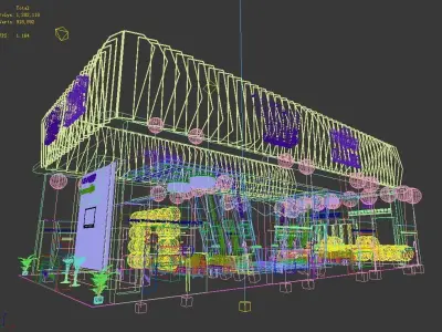 Exhibition - Area -22X10-3DMAX2009-07 3D model
