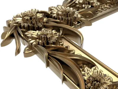 carved frame 3D model
