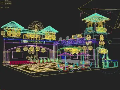 Booth - Area - 12X12-3DMAX2009-03 3D model