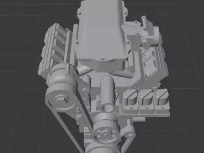 ecotec V6 engine  3D print model