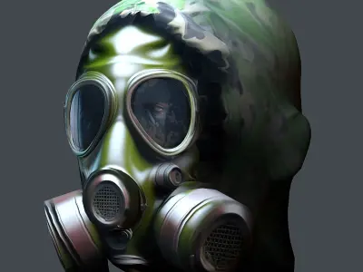 Helmet 3d model military combat Military Low-poly Low-poly 3D model 65
