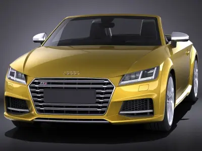 Audi TTS Roadster 2015 VRAY 3D model