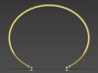 Womens Bangle Bracelet Model bg0039 3D print model