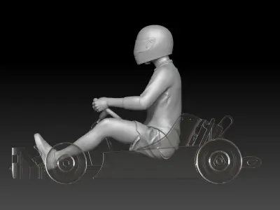 go kart man 1 3D print model