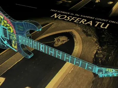 Kirk Hammett - LTD Nosferatu Low-poly 3D model