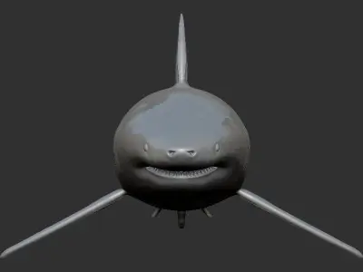 White Shark 3D print model