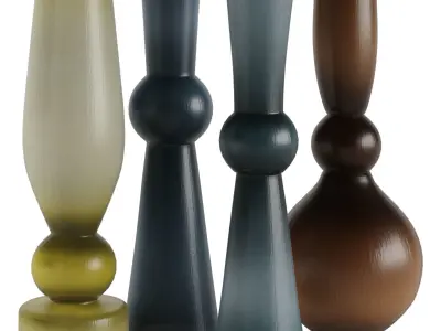 Decorative Glass Vases by Simon Moore 3D model