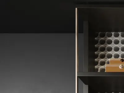 Chinese decorative New cabinet style 3D model