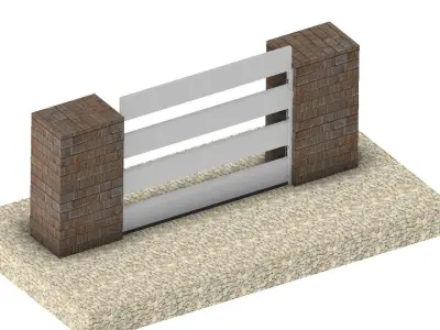 Demountable Flood Barriers 3D print model
