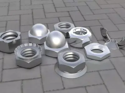 Bolt Pack Low-poly 3D model