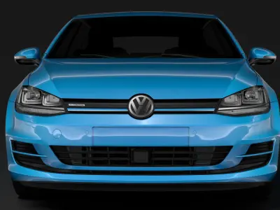 Volkswagen Golf 7 TGI BlueMotion 5D 2016 3D model