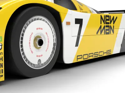 Porsche 956 Group C 1982 NewMan Joest Racing 3d model  3D model