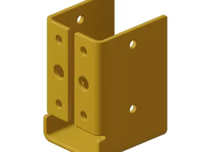 Plastic Joist Bracket 3D model
