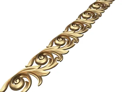 Ornament Element Molding 023 Low-poly 3D model
