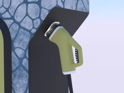 EV charger XXIV PBR 3D model