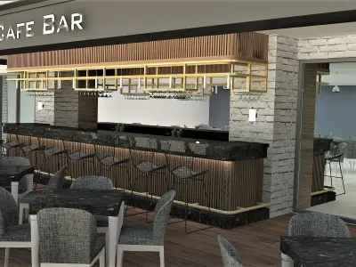 pub and caffe 3D model