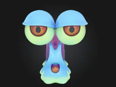 Snail in Helmets  A Whimsical Twist on Slow and Steady 3D model