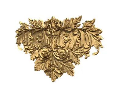 Classic carved decor ornament 476 3D print model purchase