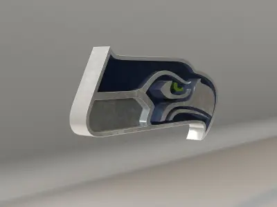NFL Seatle Seahawks Logo 3D model