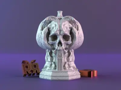 Halloween pumpkin decor 3D print model